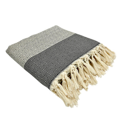 Diamond Stripe Turkish Throw