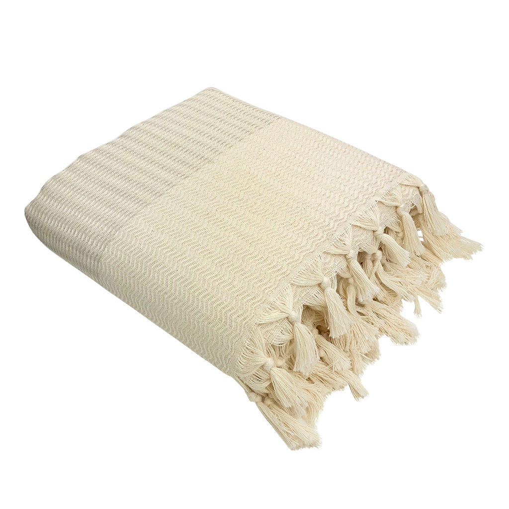 Plush Wavy Turkish Throw