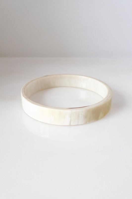 Tron Buffalo Horn Minimalist Bangle Bracelet (1pc)