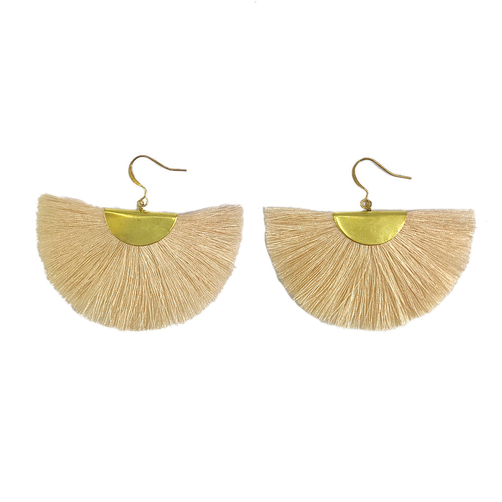 Half Moon Fan Earrings