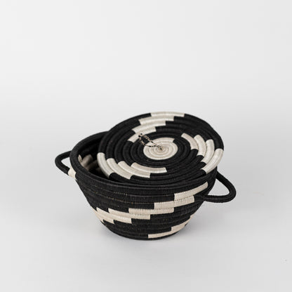 Woven Pot with Lid