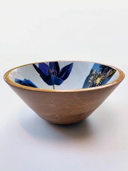 Serving Bowl:  Black Hellebore on Snow