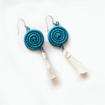 Inshunda Woven Tassel Earrings