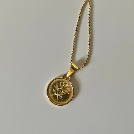 Fleur De Pivione Peony Necklace