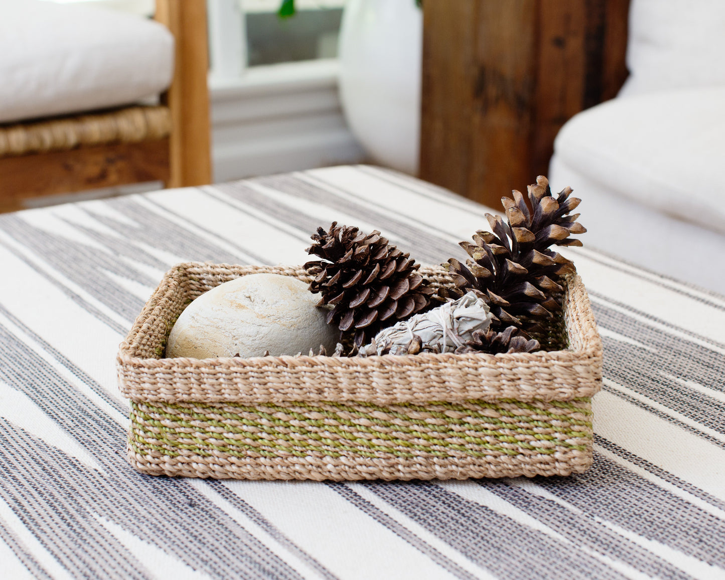 Woven Catchall Storage Tray