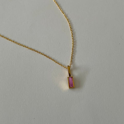 Dainty Birthstone Necklace