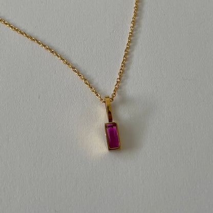 Dainty Birthstone Necklace